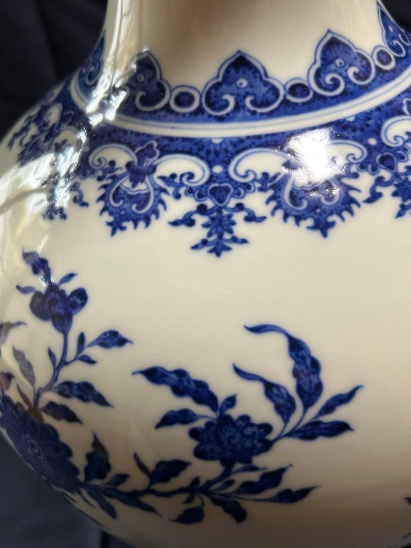 ○ 清代　雍正年製　花器　時代物　中国美術