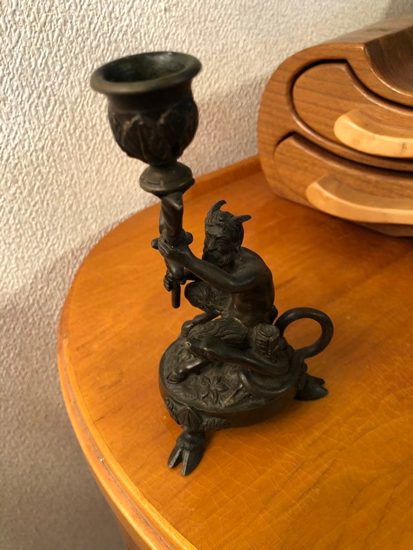 アンティーク　1890s デビル　悪魔　オカルト　骨董　インダストリアル　レトロ