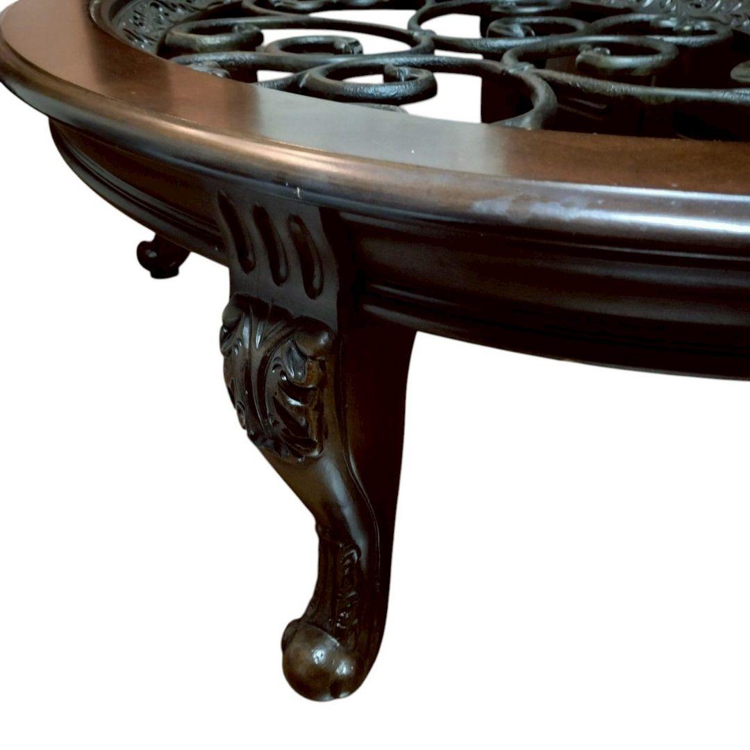 アシュレイ Ashley アンティーク ガラステーブル 家具