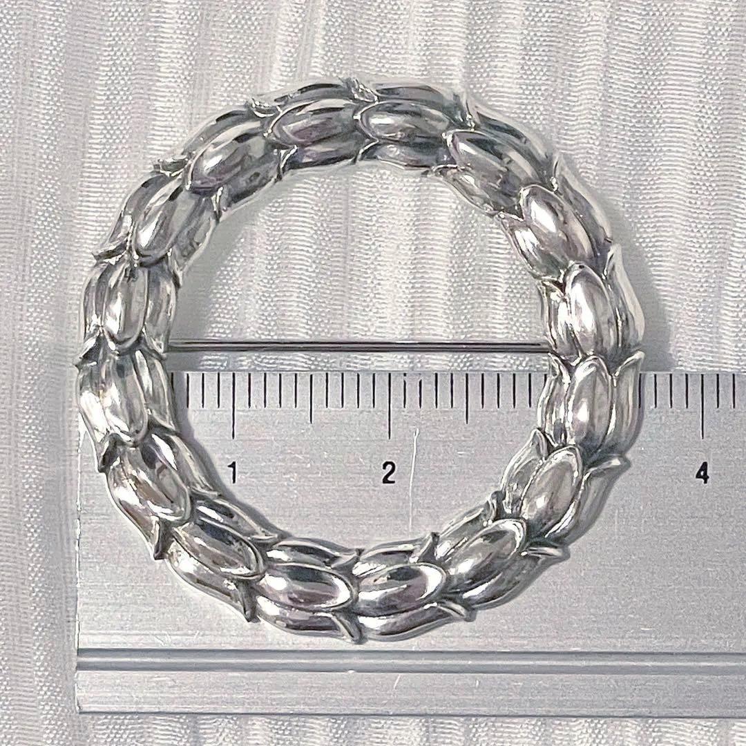 【美品】 ジョージジェンセン ブローチ 301 フラワー アンティーク 廃盤