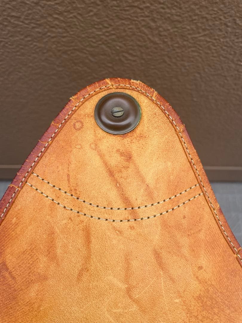 本革　折りたたみ式　ハンティングチェア　ビンテージ