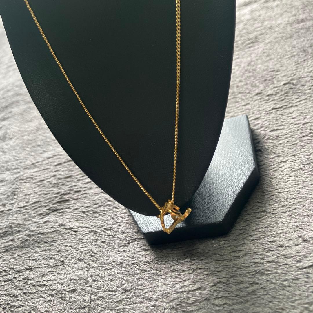 サンローラン　ネックレス　YSL カサンドラ　ロゴ　イブサンローラン