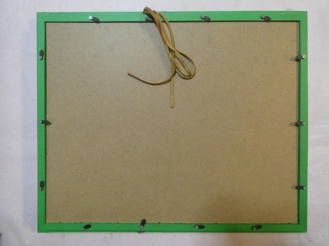 絵画 人物 　水森亞土「人物」 サインF6サイズ額装済み 肉筆手描き