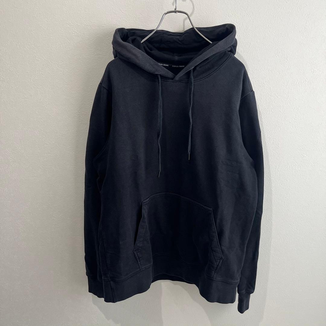 【現行/Lサイズ】カナダグース　フーディ　ブラックレーベル　黒　Huron
