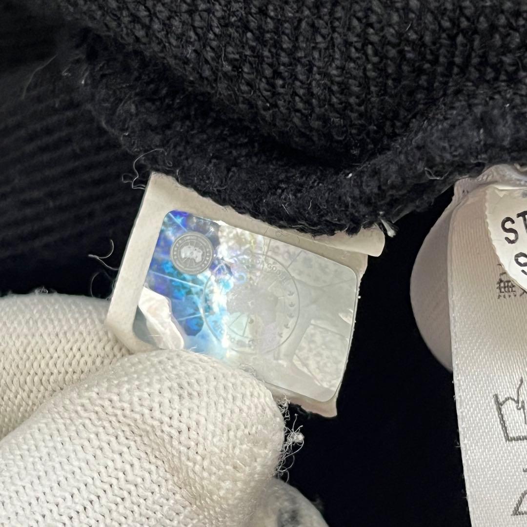 【現行/Lサイズ】カナダグース　フーディ　ブラックレーベル　黒　Huron