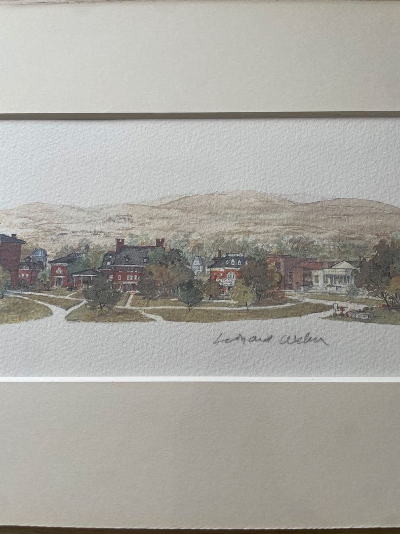 レオナルドウェーバー ウィリアムズタウン リトグラフEdition251/350