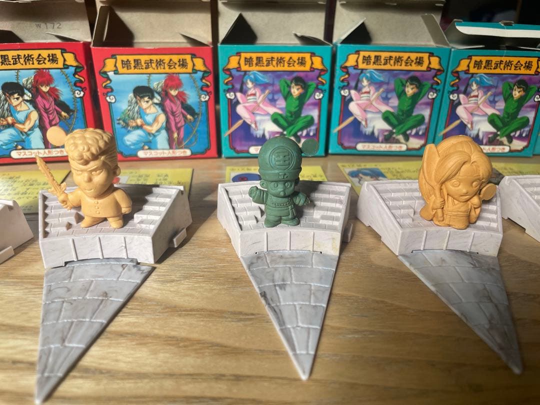 森永チョコスナック 幽遊白書 暗黒武術会場 消しゴムフィギュア