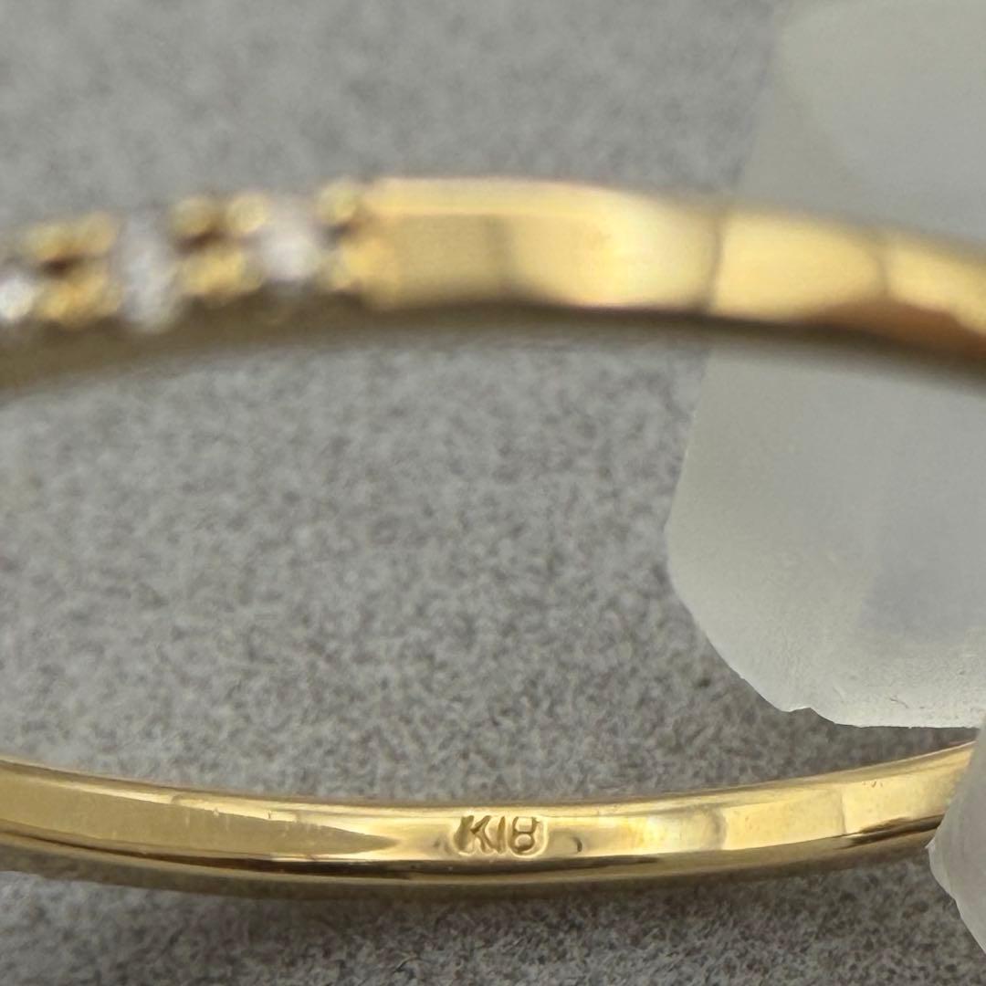 【K18】✨クロスモチーフダイヤモンドデザインリング✨