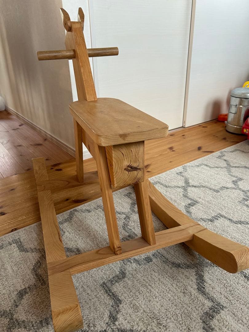 木製ロッキングホース 馬型【送料込み】