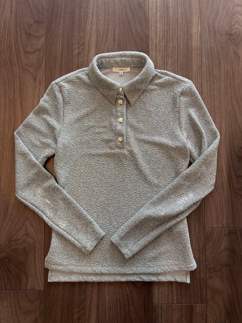 yori ヨリ ラメポロカットソー