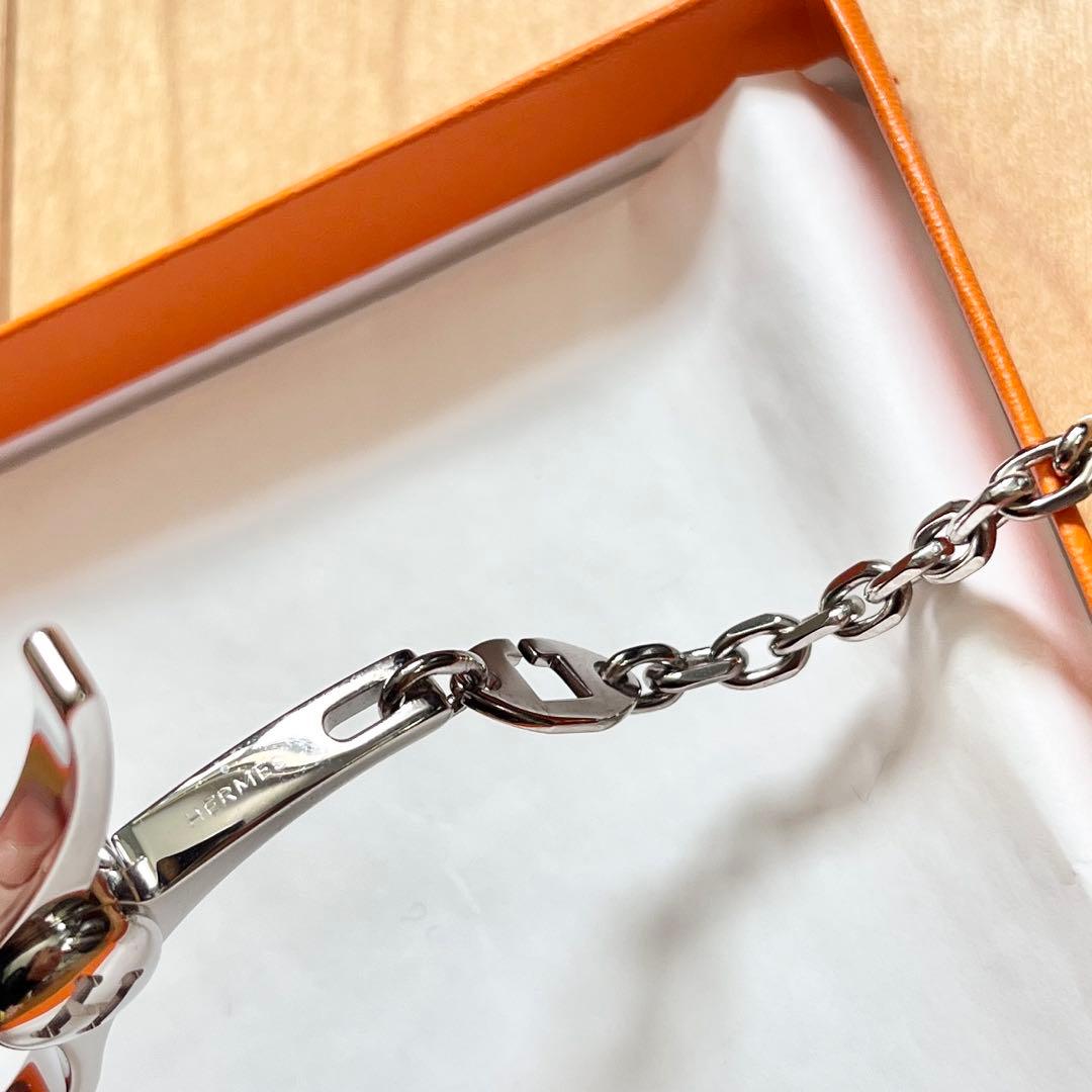 【新品未使用】HERMESエルメス　グローブホルダークリップ　シルバーチャーム