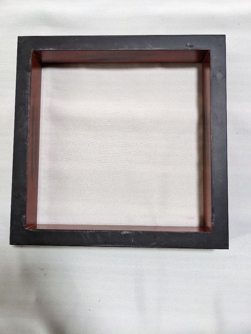 【茶道具 炉縁】 炉縁 根来塗 富悦作