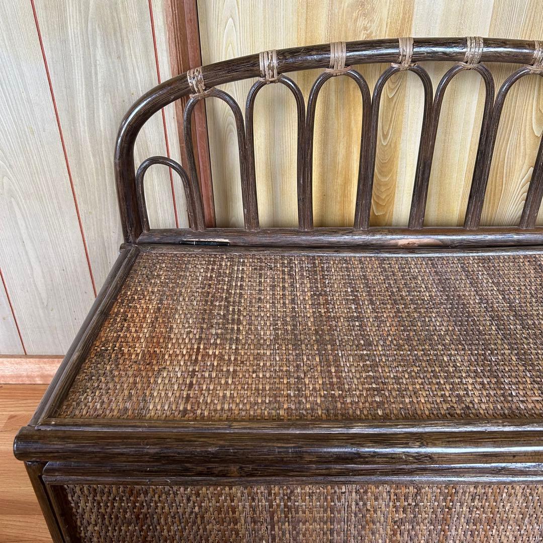 ラタン 籐 ベンチ