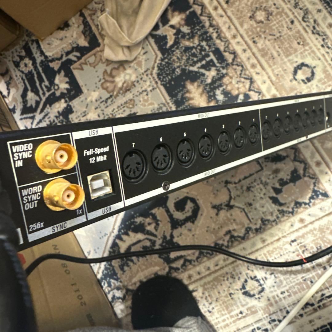 MOTU midi timepiece MTP AV 電源ケーブル 説明書付き