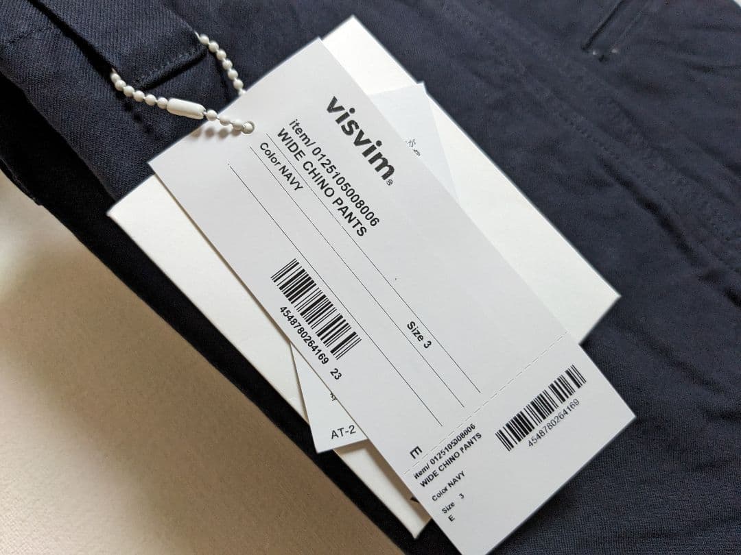 新品　visvim ワイドチノパン　ビズビム　2025SS