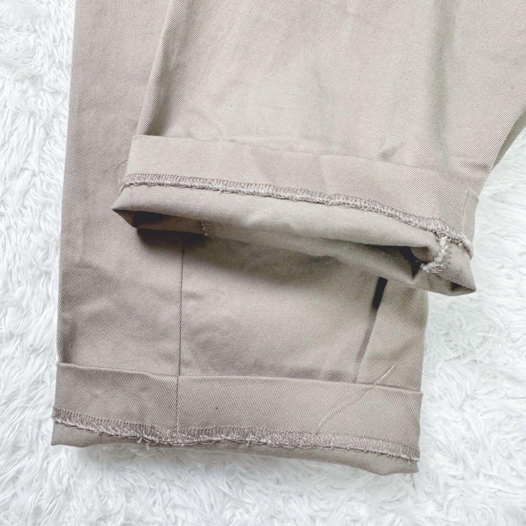 【美品】ミズイロインド〈日本製〉ストレッチ生地サルエルイージーパンツFベージュ