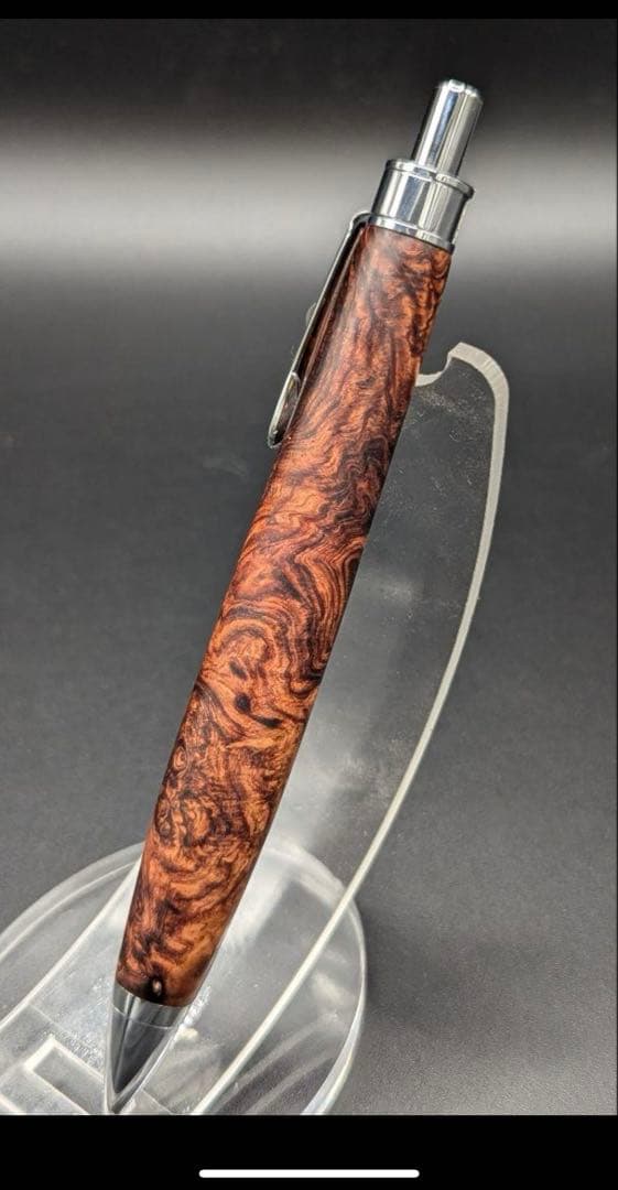 ホンジュラスローズウッド瘤杢　極上杢　工房楔監修　加藤金属金具