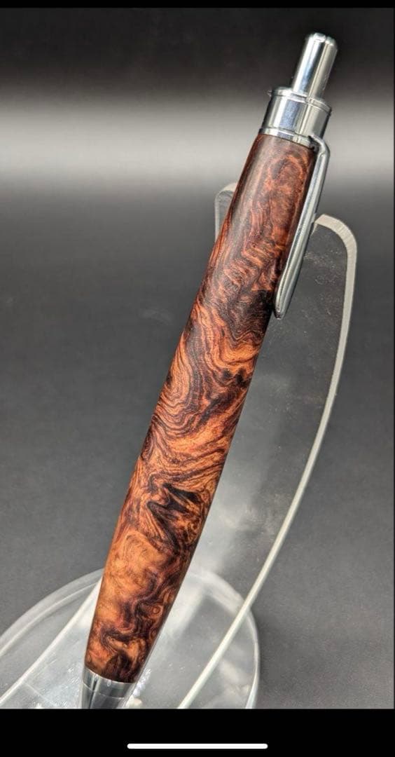 ホンジュラスローズウッド瘤杢　極上杢　工房楔監修　加藤金属金具