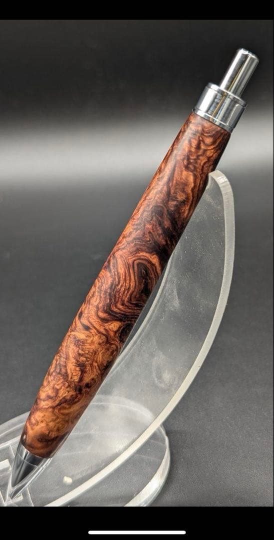 ホンジュラスローズウッド瘤杢　極上杢　工房楔監修　加藤金属金具