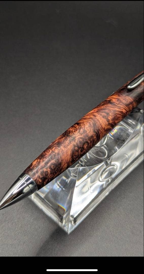 ホンジュラスローズウッド瘤杢　極上杢　工房楔監修　加藤金属金具