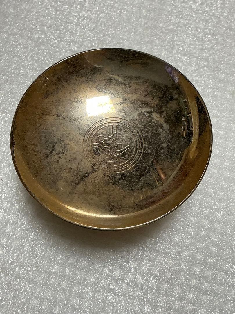 24k gpの金メッキ盃二つセット。【箱無し、現状品】。