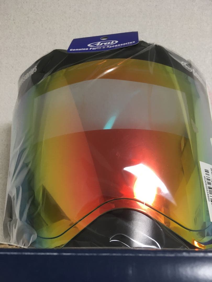 VAS-A MVミラーシールド　セミスモーク/レッド　ピンロックシート付