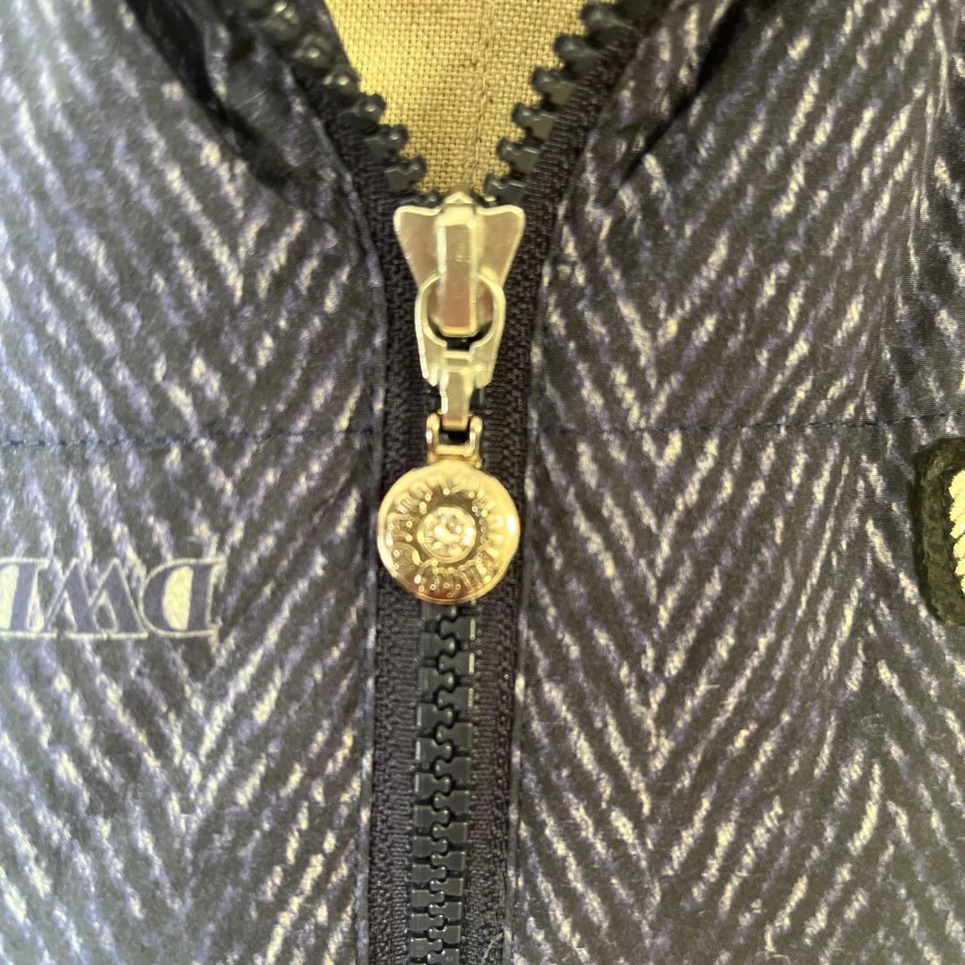 ダンスウィズドラゴン　ダウンジャケット レディース　ネイビー D刺繍