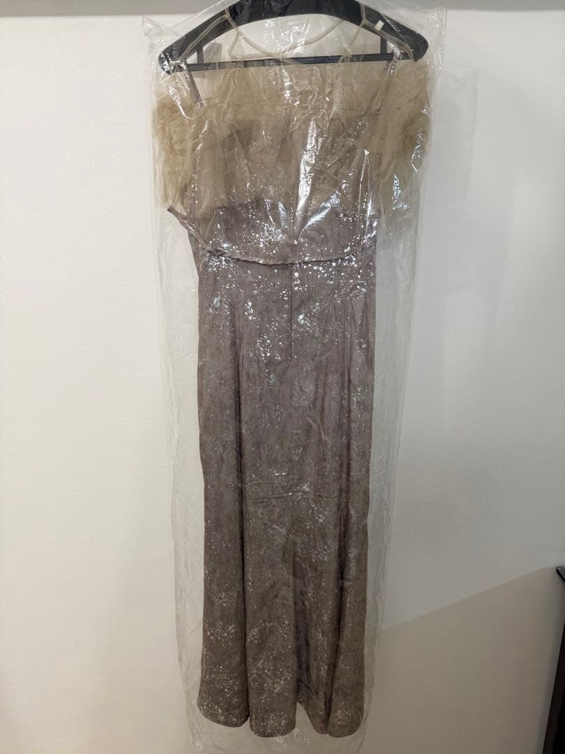 Leja チュールフリルボレロペイントマーメイドドレス　S