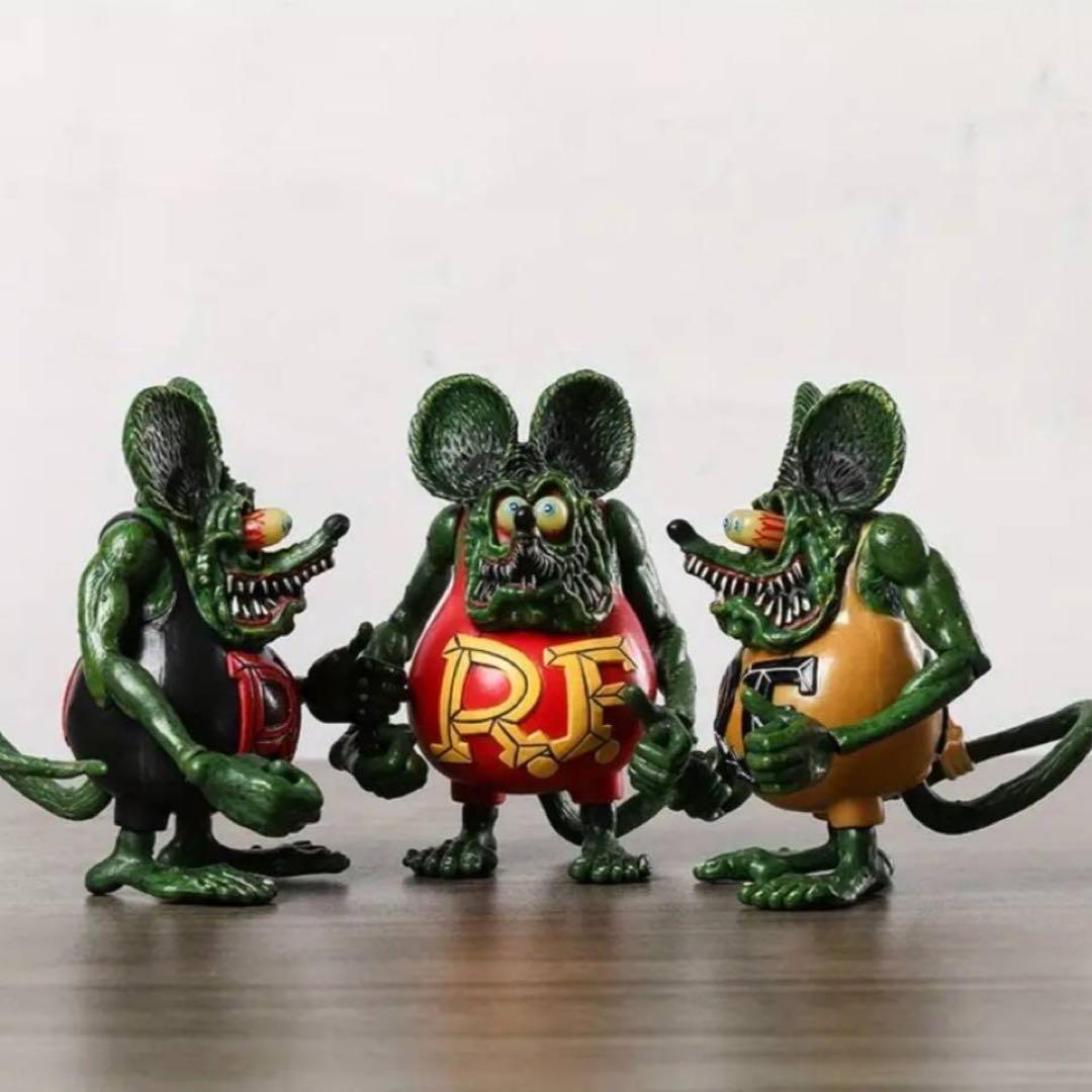 新品未開封　ラットフィンク　フィギュア　手足可動式　5体セット