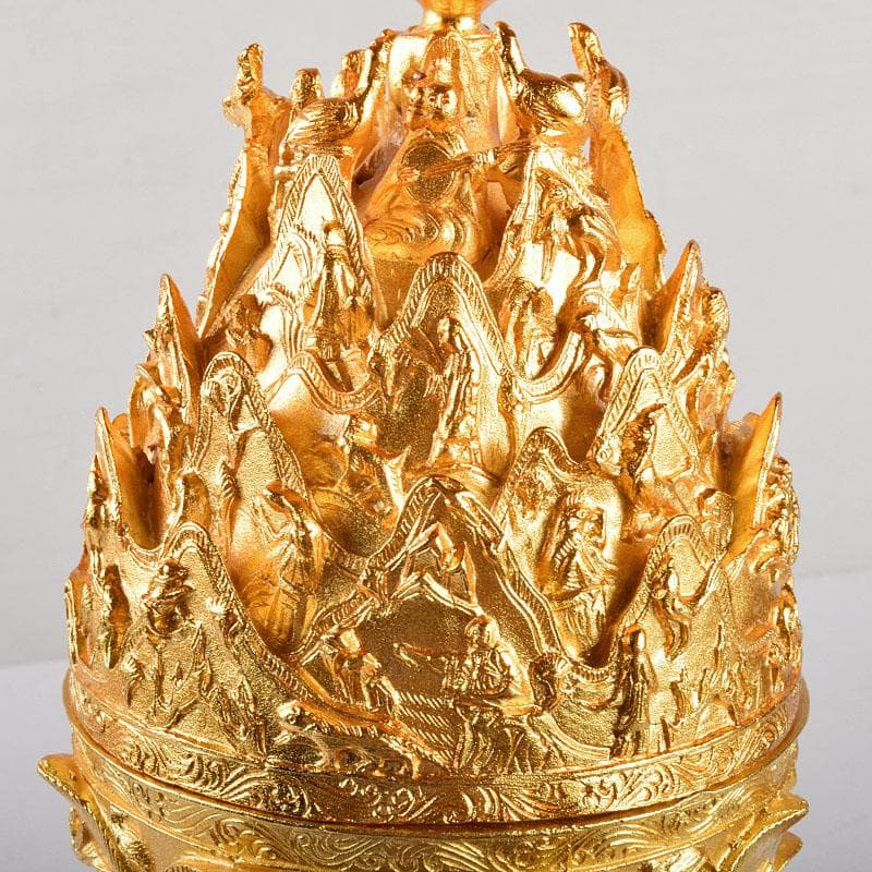 韓国　扶餘陵山里出土　百済金銅大香爐　復刻品　国立中央博物館　M　R4968B