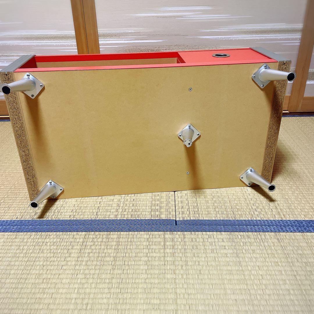 （廃盤）スペースエイジ　レグナテック　テレビボード　赤　レトロポップ　白井産業