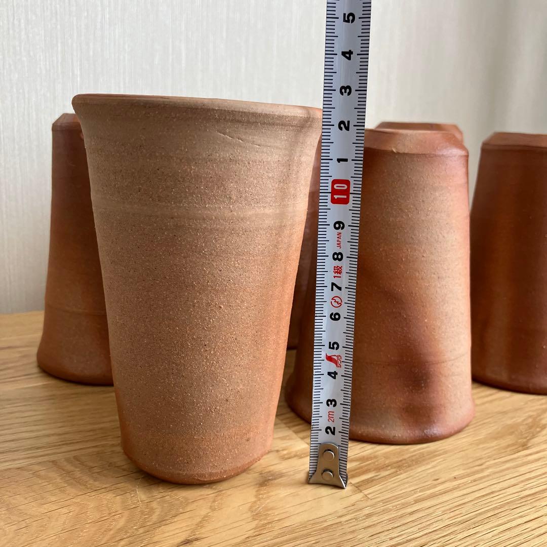 備前焼　緋襷　ビアマッグ　フリーカップ