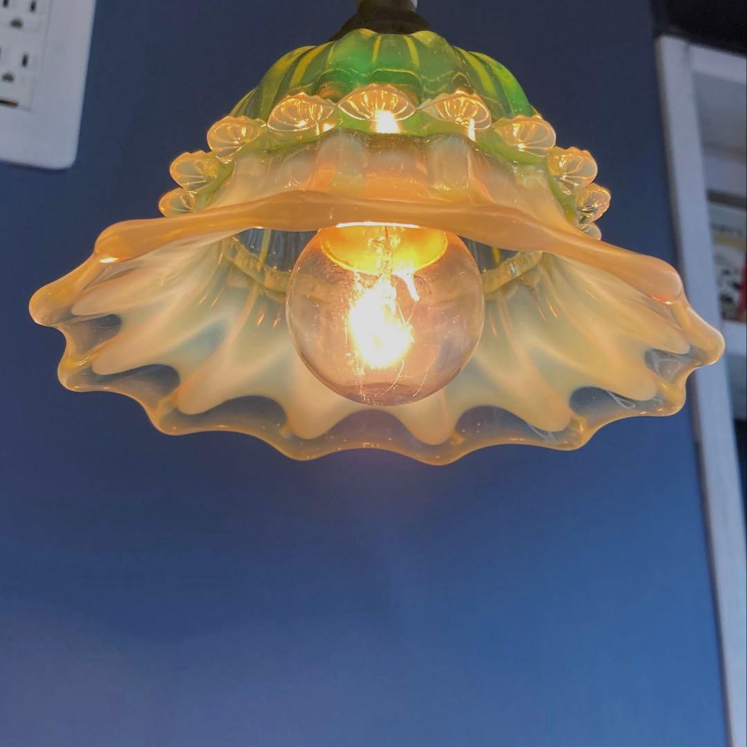 ヴァセリンガラス　【John Walsh】　シェードとランプスタンド　☆専用☆