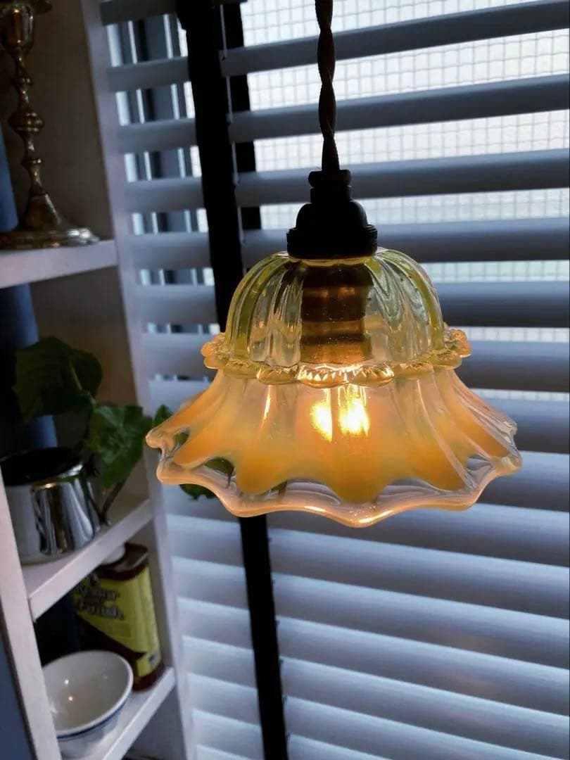 ヴァセリンガラス　【John Walsh】　シェードとランプスタンド　☆専用☆