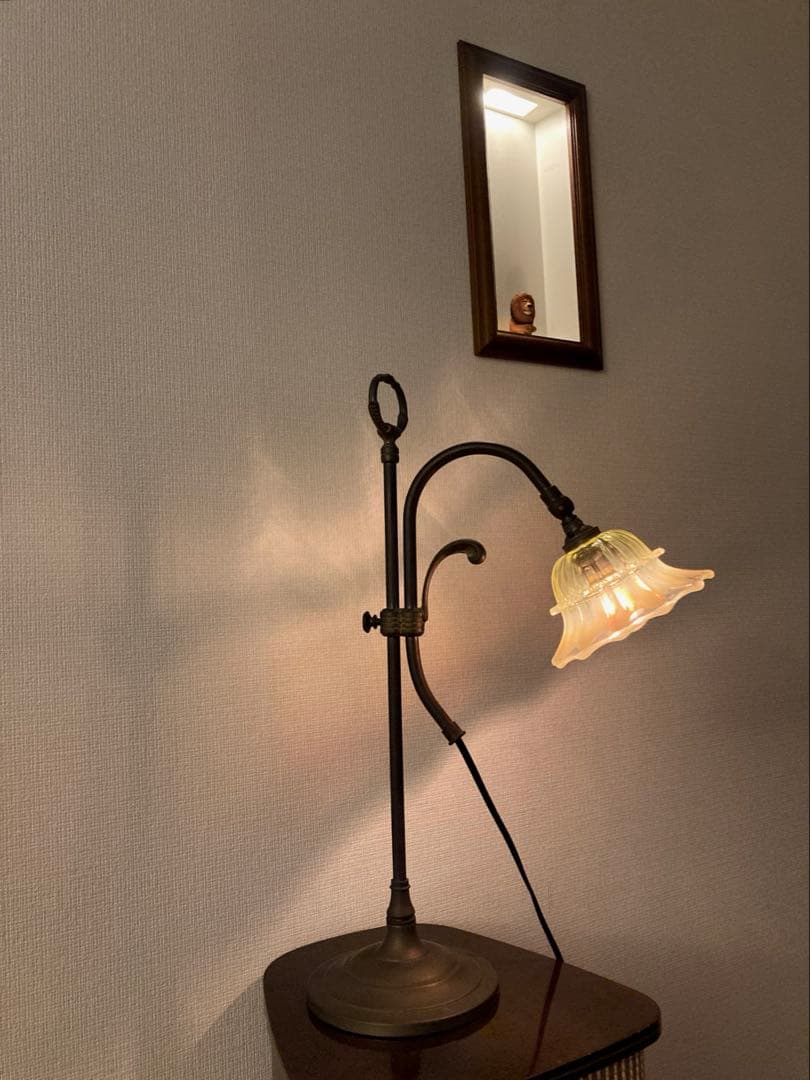 ヴァセリンガラス　【John Walsh】　シェードとランプスタンド　☆専用☆