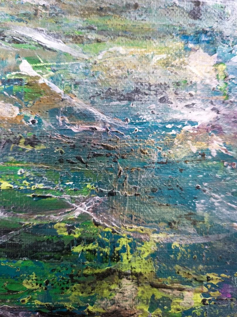 【専用】ループNo2.躍/ 抽象画 キャンバス 46×38㎝ F8 原画 モダン