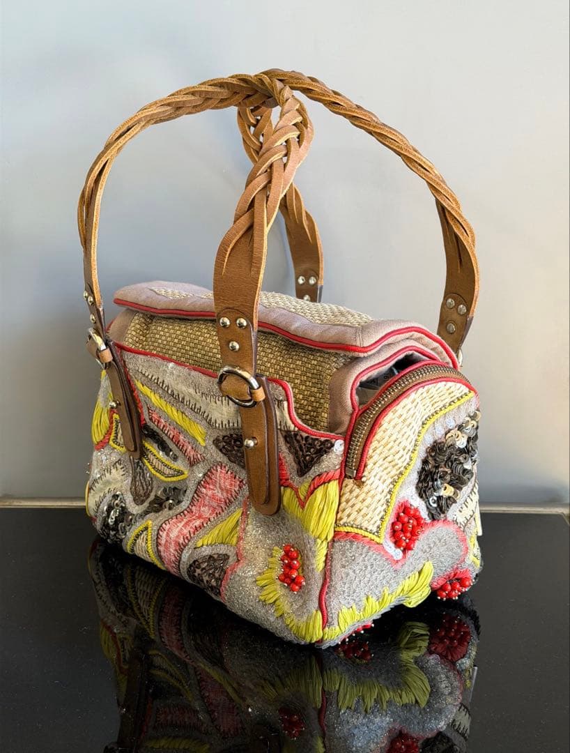 未使用　JAMIN PUECH ジャマンピュエッシュ　ビーズ　ショルダー　タグ有