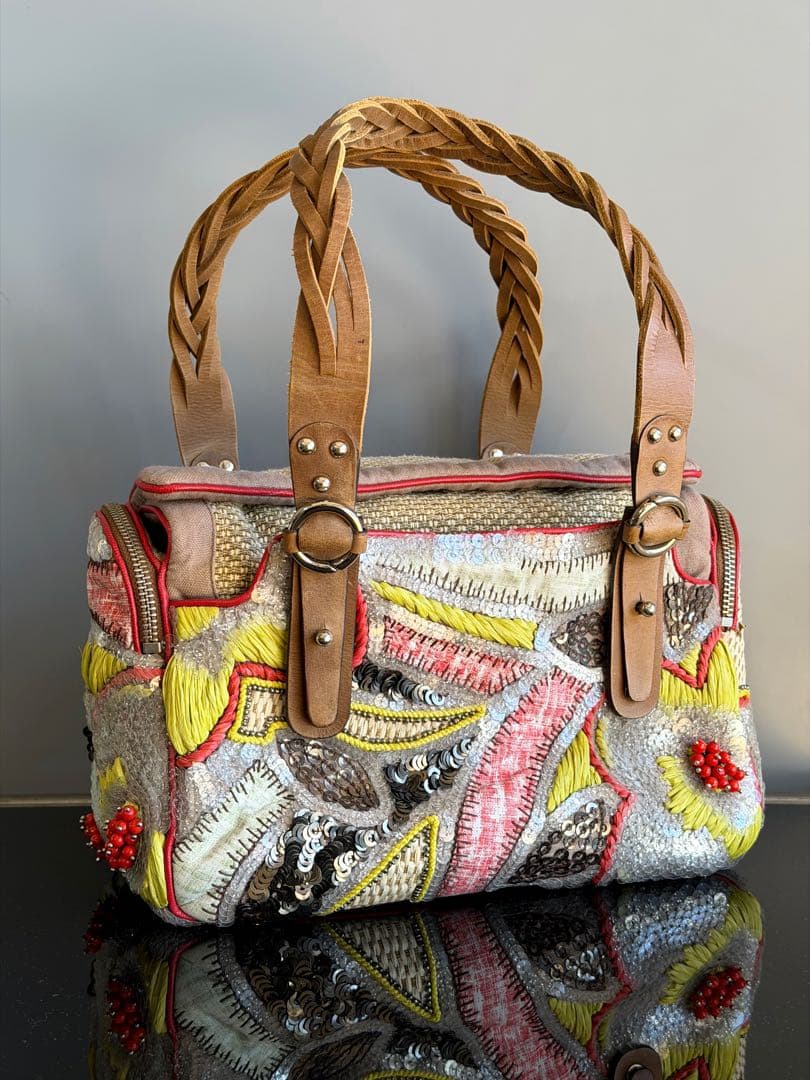 未使用　JAMIN PUECH ジャマンピュエッシュ　ビーズ　ショルダー　タグ有