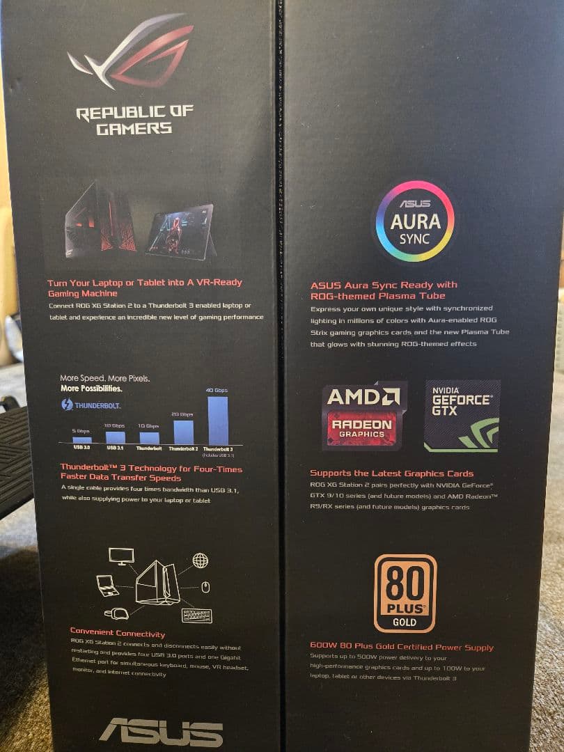 ASUS ROG XG STATION 2 ＋ GTX1080 セット eGPU