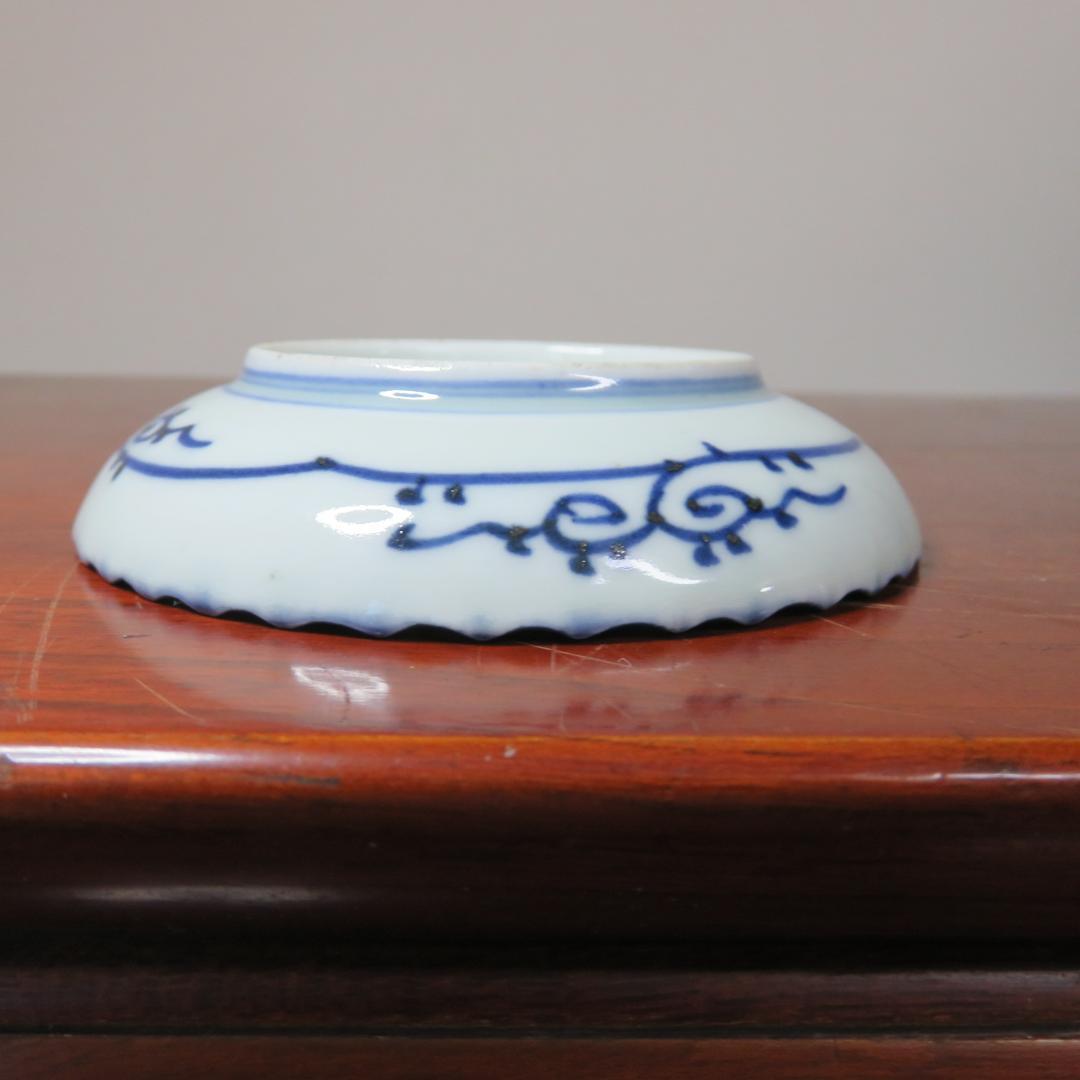 古伊万里 染付 小皿5枚 ほぼ無傷 極美品 蔵出し 初だし 手塩皿 中国写し