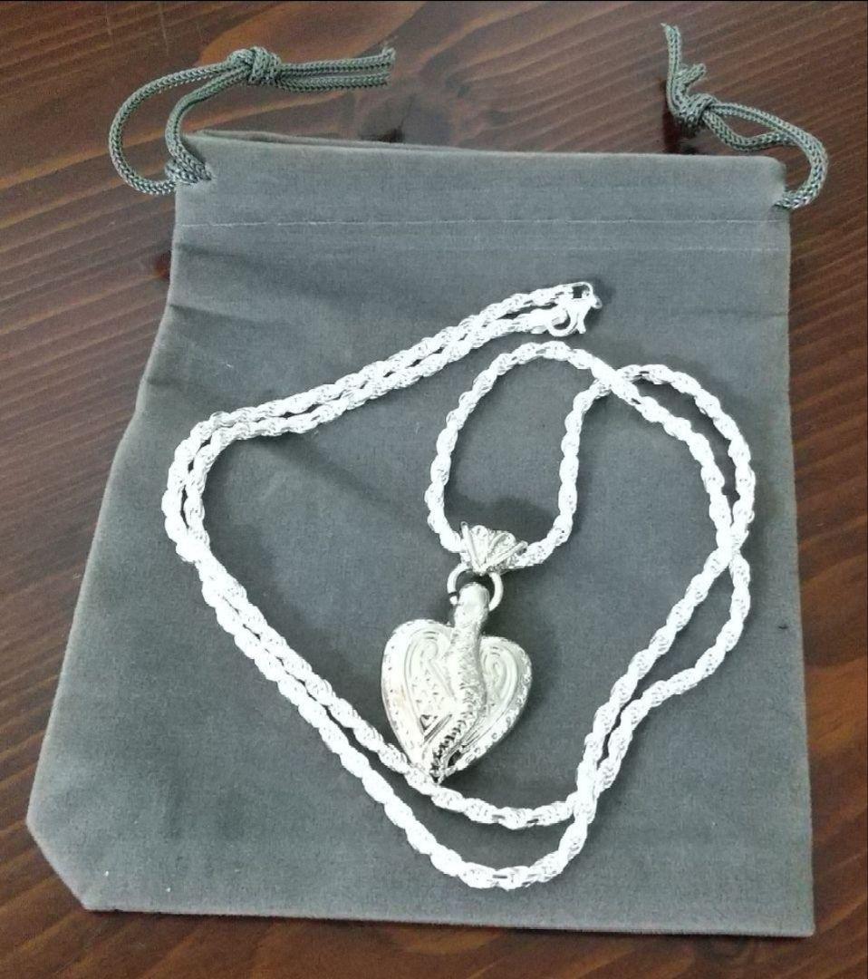 ※長渕 剛さんハートペンダント&剛さん本物ネックレス/60cm×3mm カモスタ