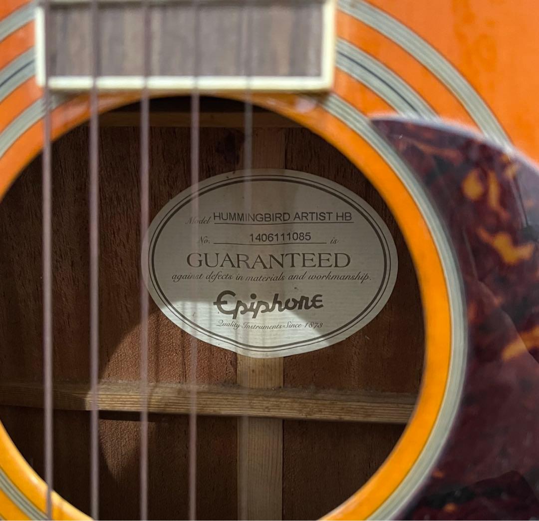 エピフォン Epiphone Hummingbird Artist アコギ