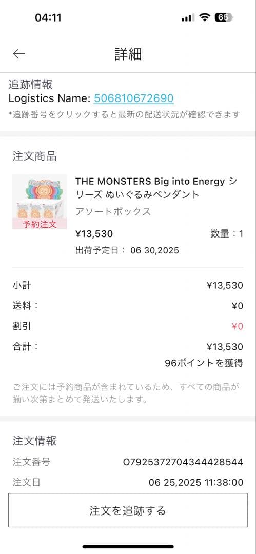THE MONSTERS Big into Energy ぬいぐるみ アソート