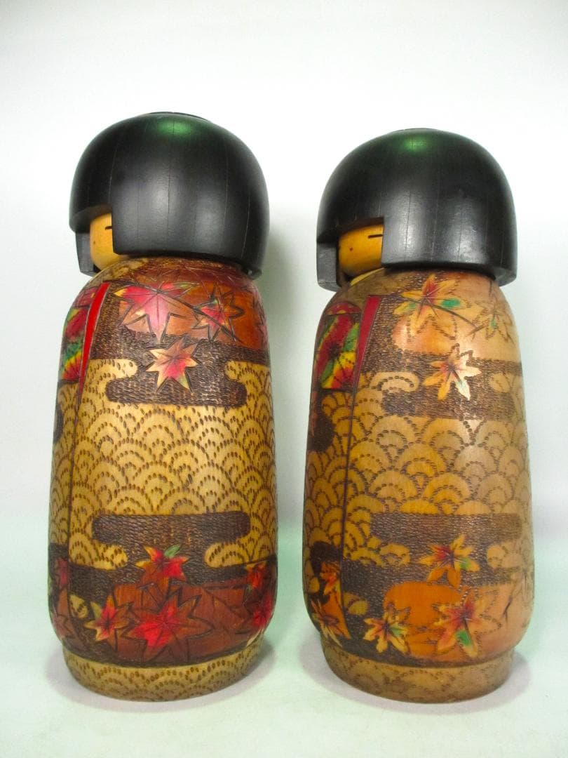 創作こけし　小林伊之介 作　大型２体　日本人形　こけし　郷土玩具