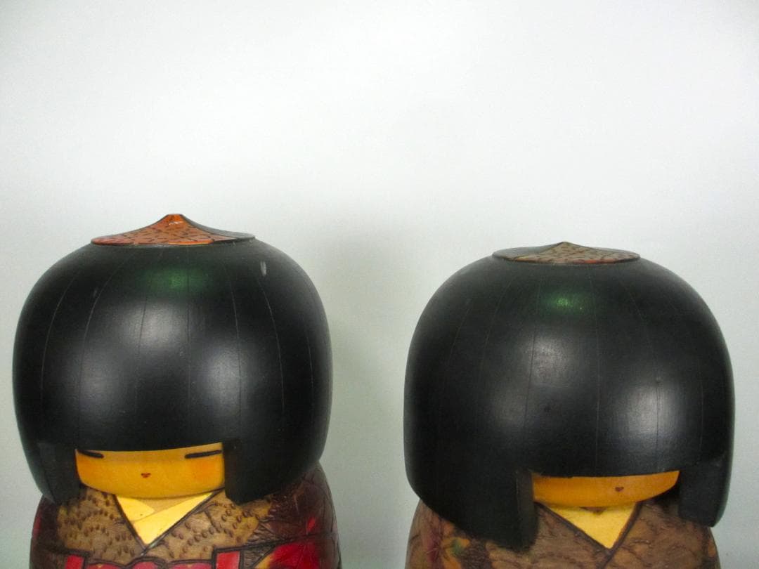 創作こけし　小林伊之介 作　大型２体　日本人形　こけし　郷土玩具