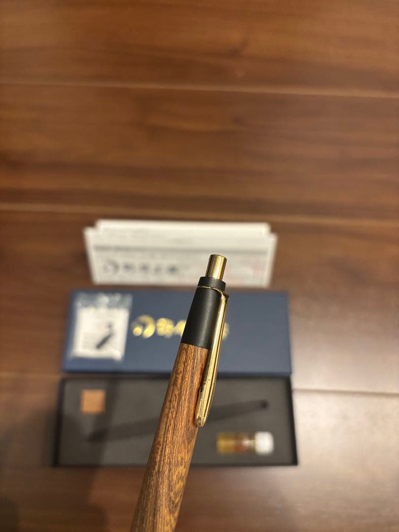 おまけ付き 野原工芸　欅　シャープペンシル