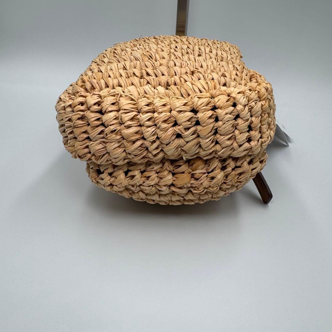 アニヤハインドマーチ ラフィア調 ESSENTIALS ショルダーバッグ