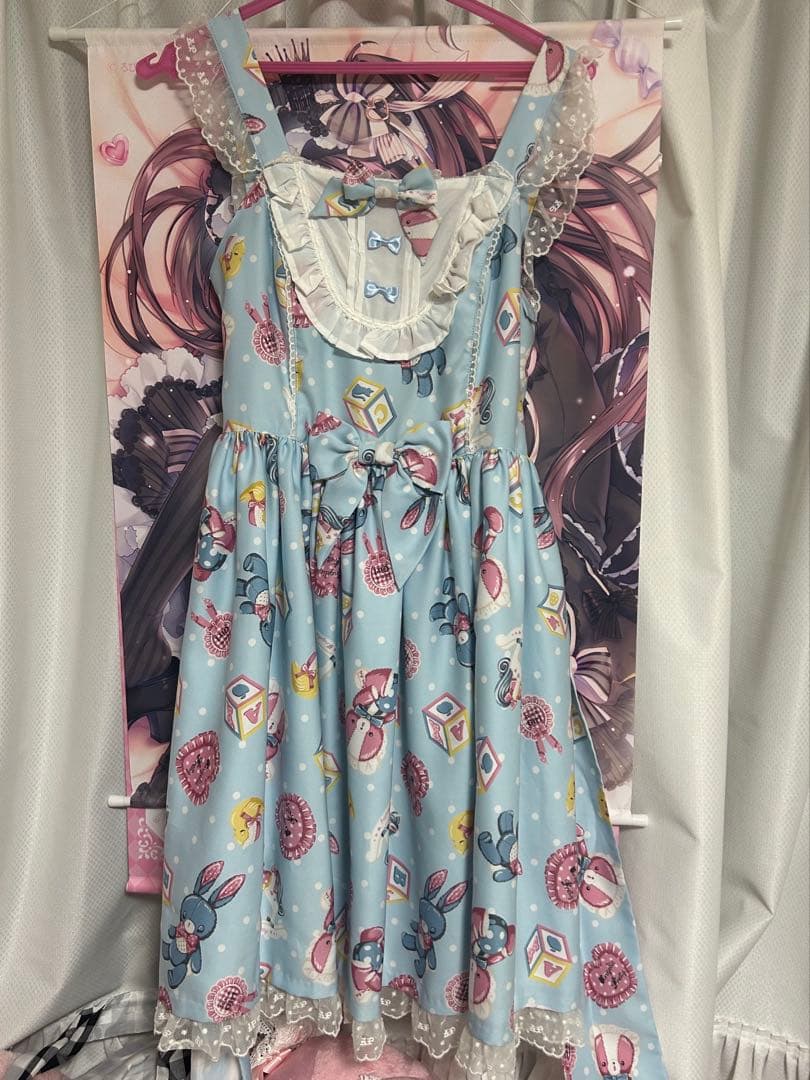 最終値下げ⬛︎ジャンパースカート カチューシャ トートバッグ