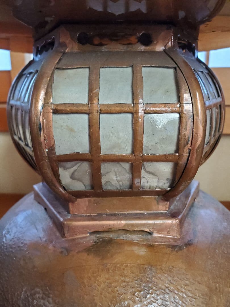 灯籠　銅製　年代物　アンティーク　美品　骨董品　置物　No.6