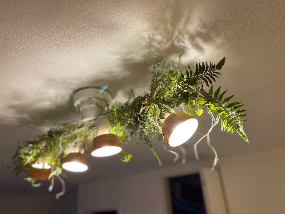 シーリングライト フェイクグリーン付き